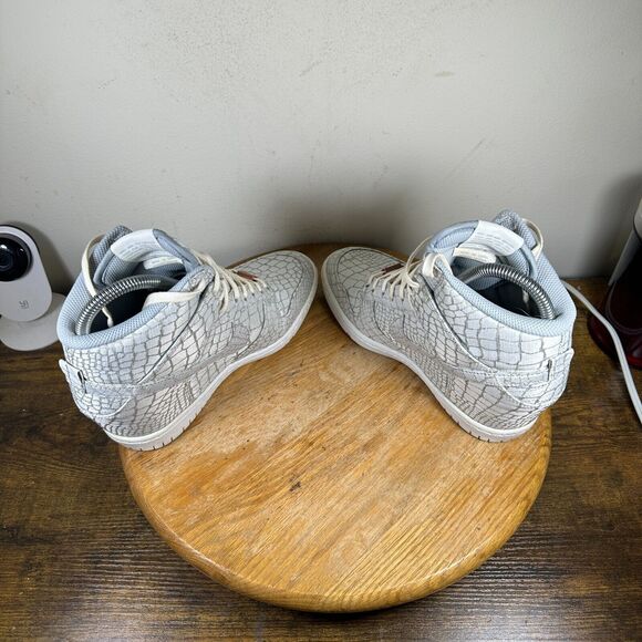 Nike iD Dunk Sky Hi Hidden Wedge Gray Snake Shoes Women's Size 7.5 747283-995 - Picture 5 of 9